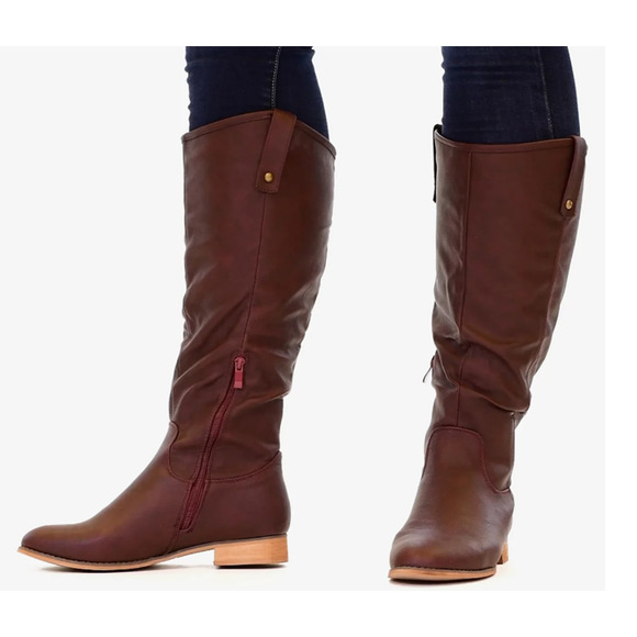 Journee Collection Women's Taven Wide Calf Western Boots Size 7.5 Gray  NWT - Picture 3 of 6